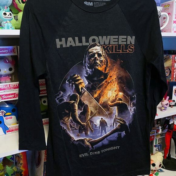 Fright Rags Halloween Kills baseball raglan tee shirt unisex small - Picture 2 of 8